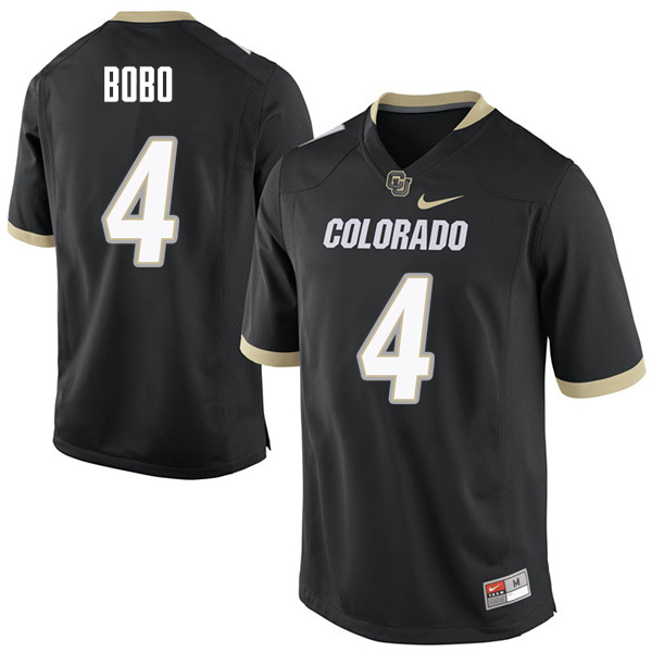 Men #4 Bryce Bobo Colorado Buffaloes College Football Jerseys Sale-Black - Click Image to Close